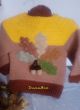 Ръчно изплетена детска блузка "Есен"