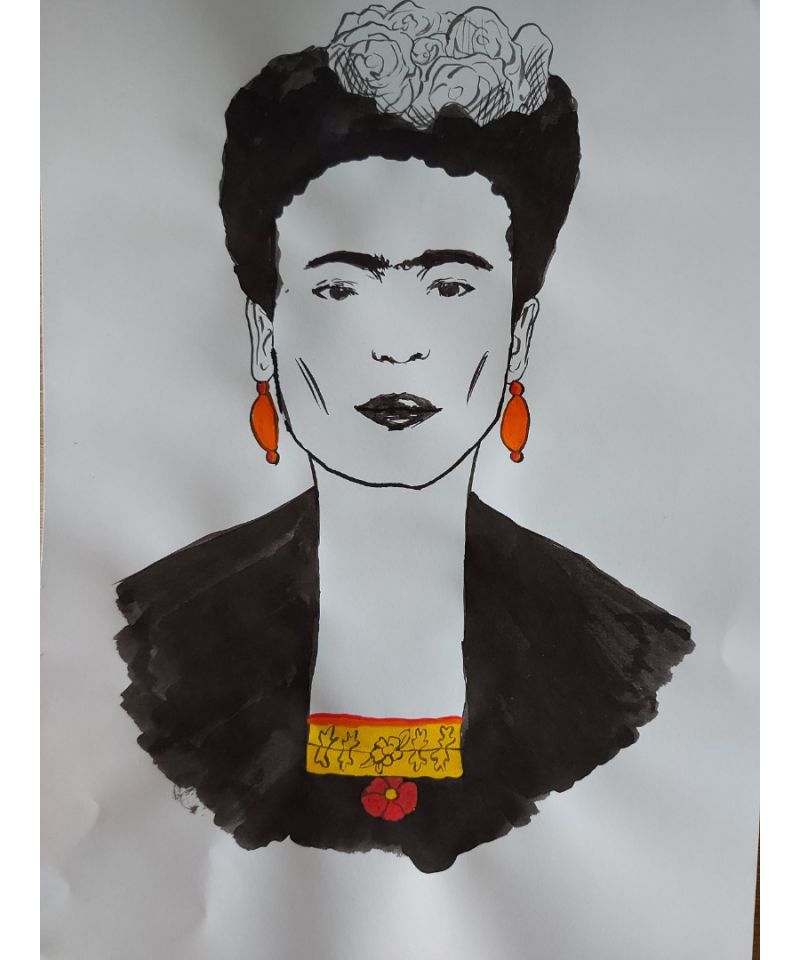Рисунка, Фрида Кало, акварелни бои