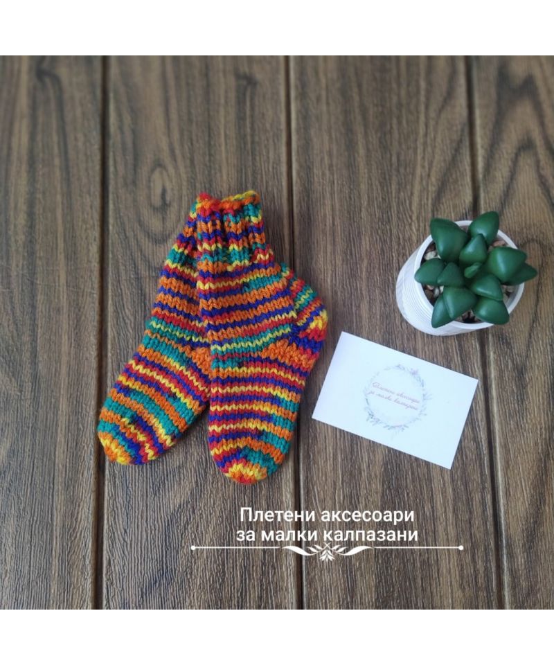 Плетени чорапки за бебе 18-24 месеца