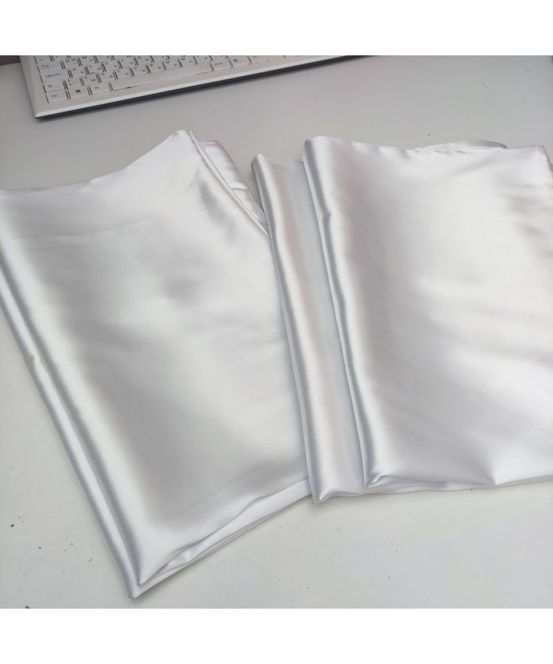 Сатенени калъфки за възглавници 2бр, бяло