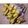Текстилни Жълти Лалета Ръчна Изработка Лаетс от Плат за 8 Март