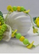 Уникална лента за глава „Слънчева поляна“ с 3D плетено цвете