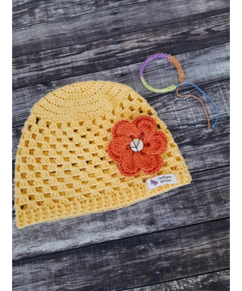 Детска шапка за момиче или момче Размери 50, 52 и 54 Памучна шапка Есенна шапка Пролетна шапка Handmade