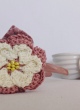Нежен сет за фотосесия - диадема и брошка „Пепел от рози“ с 3D цветя